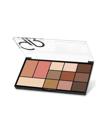Golden Rose Face and Eye Palette with Long-Lasting Effect and Rich Pigmented Formula