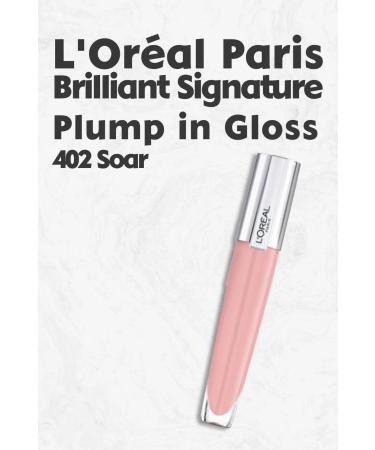 L'Oreal Paris Brilliant Signature Plump in Gloss Lipstick 402 Soar