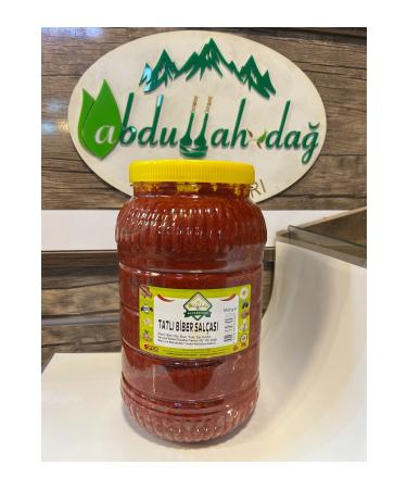 ABDULLAH DA Hatay Local Natural Sweet Pepper Paste Non-spicy 3 Kg / 3000 gr