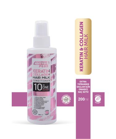 Softto Plus Keratin & Collagen Hair Milk Organic Hair Revitalizing and Nourishing