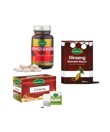 Natural Choice Ginseng Series Set Capsule Tea Paste 3 pcs Ginseng SET