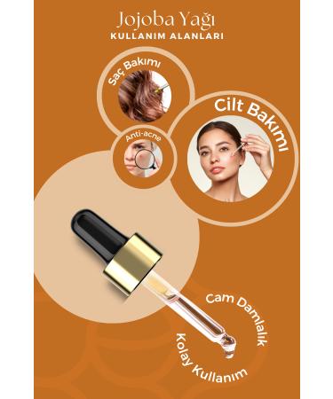 Efsun Natural Jojoba Oil 0 Pure and Natural Cold Pressed 30 ml - Buy Online on GoSupps.com