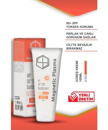 MAGNETIC PLASMA 100ml - Face Sun Cream - High Protection for All Skin Types - Spf50 - Uva-uvb