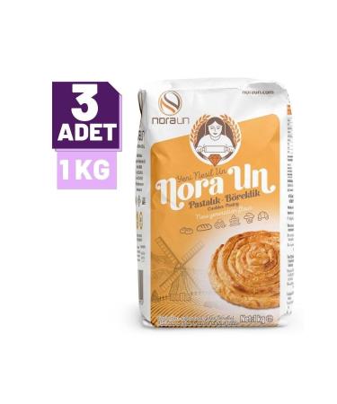 NORA FLOUR Pastry Flour 1 Kg 3 Pieces - Buy Online on GoSupps.com