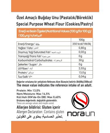 NORA FLOUR Pastry Flour 1 Kg 3 Pieces - Buy Online on GoSupps.com