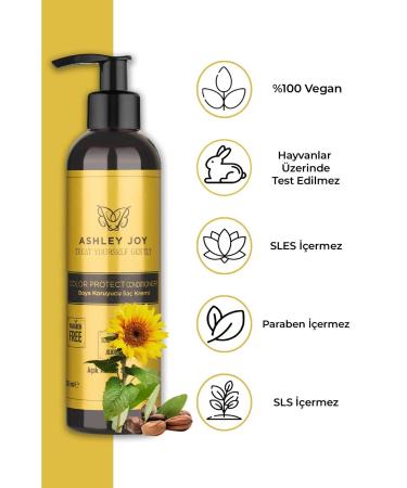 Ashley Joy Color Protecting Conditioner for Light Colored Hair with Jojoba and Almond Oil 250 ml - Buy Online on GoSupps.com