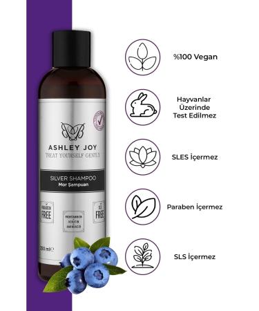 Ashley Joy Platinum Anti-Orange Keratin Sulfate-Free Silver Purple Shampoo for Blonde Hair 250ml - Buy Online on GoSupps.com