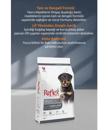 Reflex Puppy Lamb & Rice Dog Food 10 Kg - Buy Online on GoSupps.com
