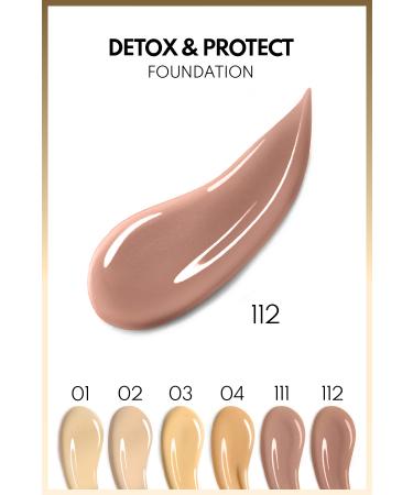 Note Cosmetics Detox & Protect Foundation Spf 15 Intensive Coverage Satin Finish Foundation - 112 Desert Beige - Buy Online on GoSupps.com