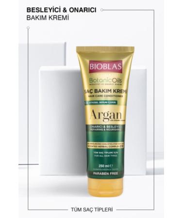 Bioblas Botanic Oils Argan Oil Hair Conditioner 250 Ml Repairing Argan Hair Care Cream Pack of 2 - Buy Online on GoSupps.com