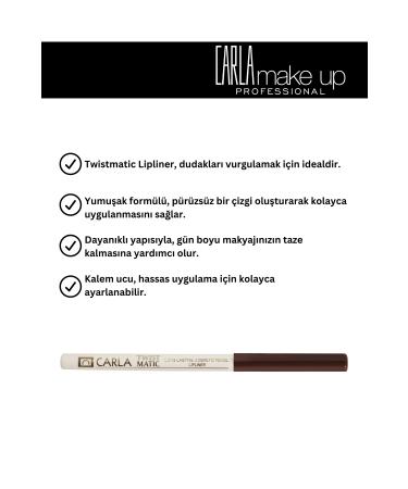 Carla Professional Make Up Twistmatic Long Lasting Lipliner - Dudak Kalemi 1 15 gr - No: 215 - Buy Online on GoSupps.com