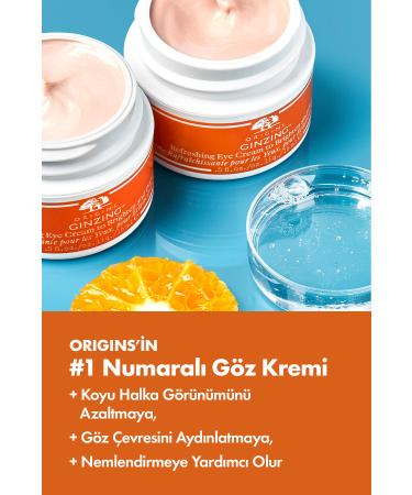 Origins Ginzing Revitalizing Eye Cream with Vitamin C & Niacinamide 15 ml Original - Buy Online on GoSupps.com