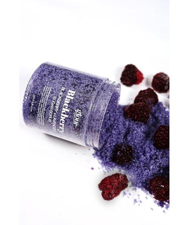 GLOUR Blackberry & Lavender Sugar Scrub 250 ml / Renewing and Moisturizing Natural Body Peeling - Buy Online on GoSupps.com