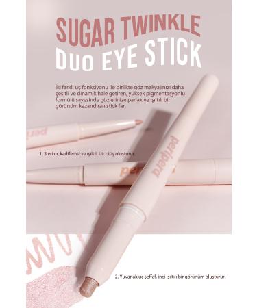 PERIPERA Double-Sided Shimmering Pencil Eyeshadow Sugar Twinkle Duo Eye Stick (03 GL MMER NG PINK) - Buy Online on GoSupps.com