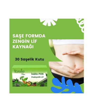 Fibrelle Inulin Fos Prebiotic Fiber 2 gr Sachet 30 Pieces Box 1 Piece - Buy Online on GoSupps.com