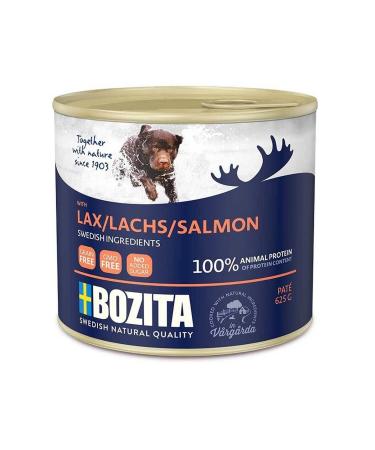Bozita Grain-Free Salmon Meat Canned Dog Food 625 gr