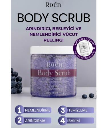 Roen Body Peeling Body Scrub Nourishing Purifying Renewing and Intensive Moisturizing Scrub 250ml