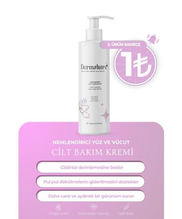 Dermaluire Moisturizing Face and Body Skin Care Cream - Ceramide NP Niacinamide Shea Butter - 200ml