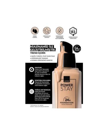 Avon Power Stay Matte Foundation 30ml. 530n Maple - Buy Online on GoSupps.com