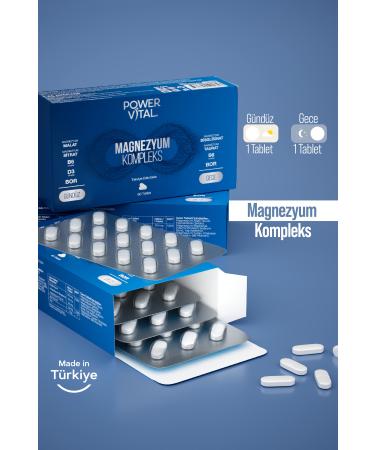 Power Vital Magnesium Complex - Night and Day Forms 60 Tablets - Buy Online on GoSupps.com