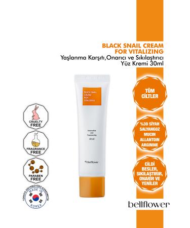 Bellflower 0 Black Snail and Hyaluron Regenerating Repairing Moisturizing Anti-Aging Cream 30ml