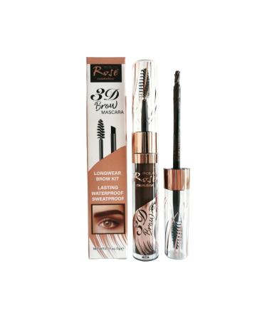 Roesia Rose Rose 3D Brow (No:03) Mascara Longwear Brow Short Lasting Waterproof Sweatproof 3 g