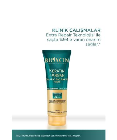 Bioxcin Keratin & Argan Repairing Hair Care Cream 250 ml - Damaged and Sensitive Hair - Buy Online on GoSupps.com