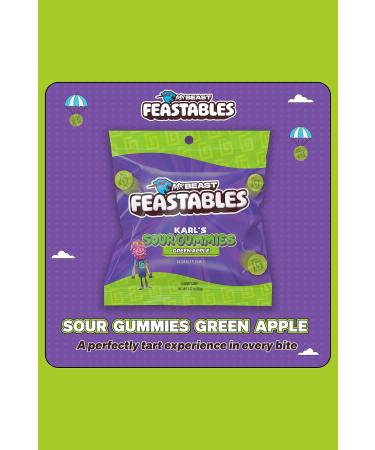 Feastables Mr Beast Feastables Karl Gummies Sour Green Apple 50GR - Buy Online on GoSupps.com