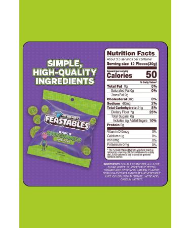 Feastables Mr Beast Feastables Karl Gummies Sour Green Apple 50GR - Buy Online on GoSupps.com