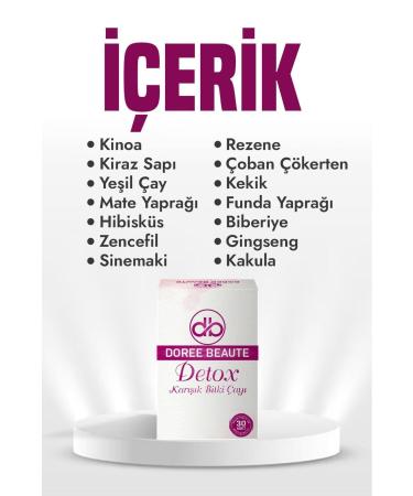 DOREE BEAUTE Detox Quinoa Mix Slimming Helper Herbal Tea Set of 3 - Buy Online on GoSupps.com