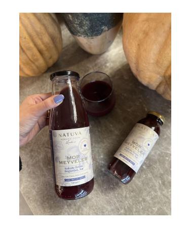 NATUVA Purple Fruits 100% Fruit Juice 720 ml (Scented Grape Blackberry Pomegranate)