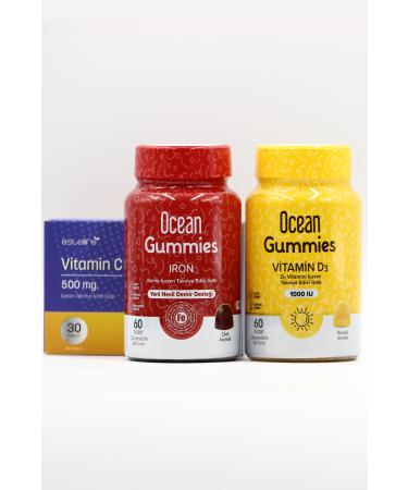 Ocean Gummies Iron & Vit D3 Chewable Vitamin C 30 TB - Buy Online on GoSupps.com