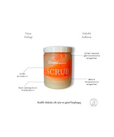 DAM Body Scrub Brightening Granular Body Peeling (peach-yoghurt flavor)