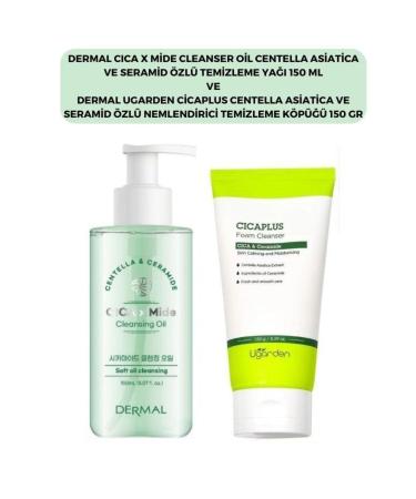 Dermal Cica X Stomach Centella Asiatica Extract Cleansing Oil and Cicaplus Cleansing Foam