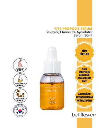 Bellflower v Nourishing Regenerating Moisturizing Brightening Serum with Propolis and Hyaluronic Acid 30ml