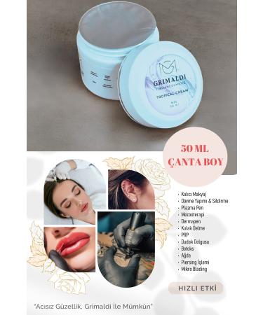 GRIMALDI Topical Cream Anesthetic Laser botox filler permanent makeup dermapen dermaroller pre-procedure cream 50ml - Buy Online on GoSupps.com