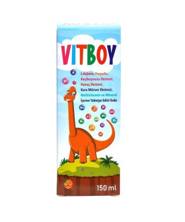 Vitboy Multivitamin and Mineral Supplementary Food 150 Ml Syrup - Buy Online on GoSupps.com
