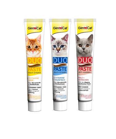 Gimcat Anti-Hairball Malt & Multi Vitamin Cat Paste Set 50 gr x 3 Pieces
