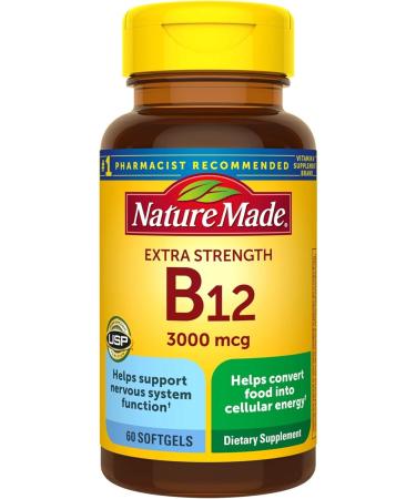 Nature Made Vitamin B12 3000 mcg 60 Softgels