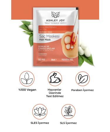 Ashley Joy Revitalizing Hair Mask with Silk Protein for Dull and Lifeless Hair 30 ml - Buy Online on GoSupps.com