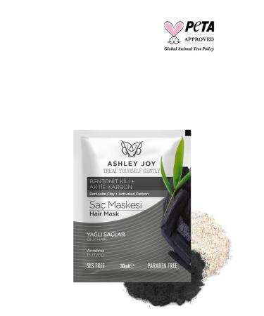 Ashley Joy Purifying Hair Mask with Bentonite Clay and Activated Carbon for Oily Hair 30 ml - Buy Online on GoSupps.com