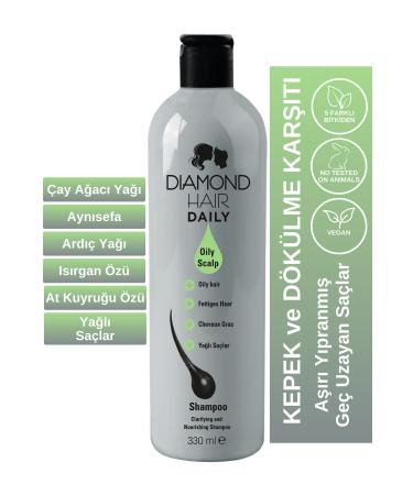 DIAMOND HAIR Purifying Repair Shampoo for Excessively Oily Dandruff Falling Slow Growing Damaged Hair