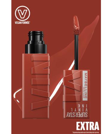 Maybelline New York Vinyl Ink Long-Lasting Nude Liquid Shiny Lipstick 130 Extra & Mini Sky High Cosmic Black Mascara - Buy Online on GoSupps.com