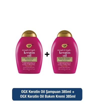 OGX Keratin Oil Sulfate-Free Shampoo and Conditioner