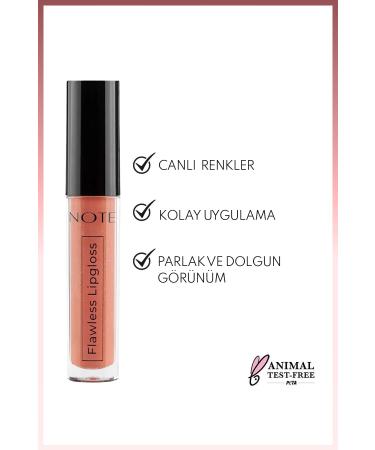 Note Cosmetics Flawless Lipgloss Moisturizing Lip Gloss - 05 Sweet And Sour - Orange - Buy Online on GoSupps.com