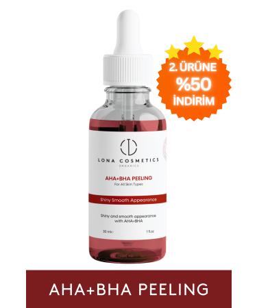 Lona Cosmetics Aha Bha Serum Revitalizing & Pore Tightening & Moisturizing Red Peeling Skin Serum