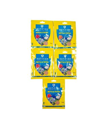 Rotipet Betta & Teetra Envelope Food 15 gr 5 Pieces
