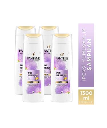 Pantene PRO-V MIRACLES Silky Shine Shampoo for Treated Hair 325ML x4