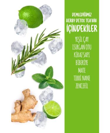 Herby Iced Tea No Sugar Added 12 Iced Detox Tea with Lime 250 ml - Buy Online on GoSupps.com