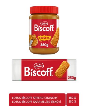 Lotus Biscoff 250gr. Biscoff Spread Crunchy 380 Gr.